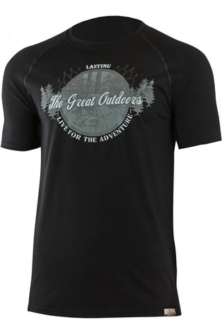 Lasting Apparel LUCAS printed merino mens t-shirt